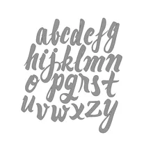 26 pcs Engels Letters Alfabet Metalen Stansmessen voor DIY Creative Embossing Fotoalbum Plakboek Craft Postzegels 105 * 115mm(China)