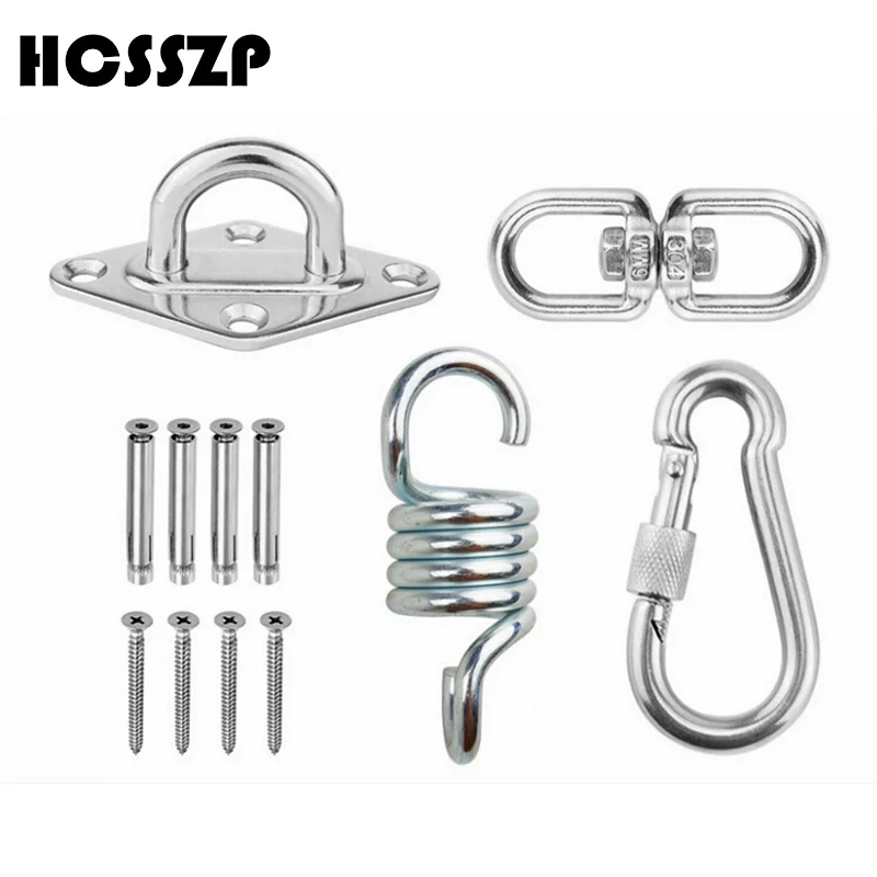 HCSSZP 500 LB Capacity Hammock Chair Ultimate Hanging accessories Kit Hammock Spring, Swivel Hook, and Ceiling Hammock Mount
HCSSZP 500 LB Capacity Hammock Chair Ultimate Hanging accessories Kit Hammock Spring, Swivel Hook, and Ceiling Hammock Mount