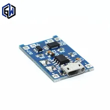 1 шт. 5 В tenstar робот 1A Micro USB 18650 литиевая Батарея зарядки доска Зарядное устройство Модуль + защита двойной функции TP4056(China)