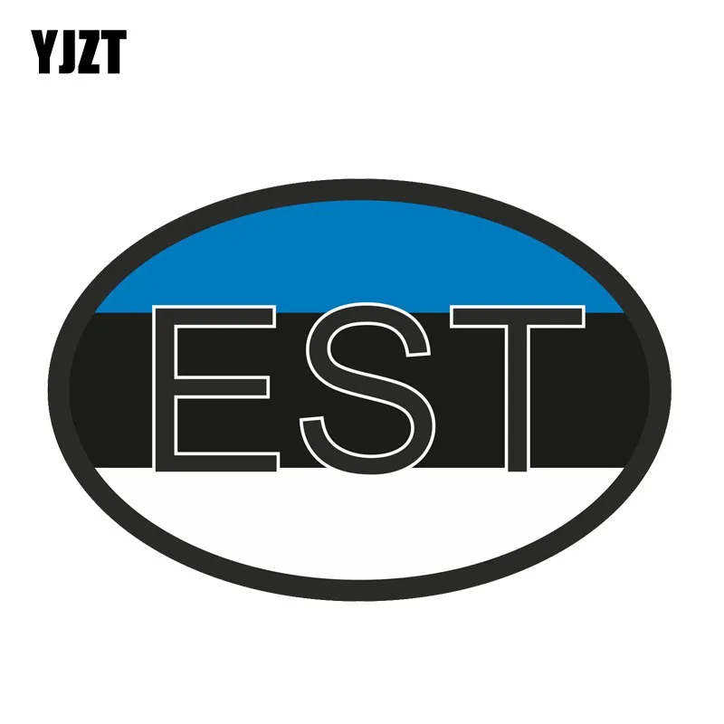 YJZT 14.1CM*9.5CM Creative EST ESTONIA Country Code Personality Decal Car Sticker PVC 6-0212
YJZT 14.1CM*9.5CM Creative EST ESTONIA Country Code Personality Decal Car Sticker PVC 6-0212