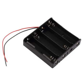 16850 Battery Storage Case Plastic Storage Box Holder With Wire Leads For 4 x 18650 3.7V Batteries for Soldering Connecting NEW
16850 Battery Storage Case Plastic Storage Box Holder With Wire Leads For 4 x 18650 3.7V Batteries for Soldering Connecting NEW