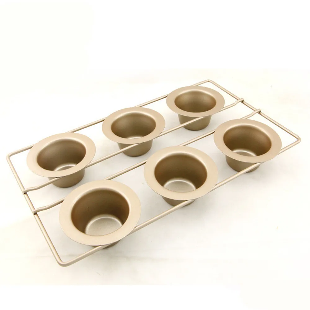 Professional 6 Cup Nonstick Popover Pan Non-Stick Mini-Popover BakingPan Tray Cupcake Pan Molds Cake Tools
Professional 6 Cup Nonstick Popover Pan Non-Stick Mini-Popover BakingPan Tray Cupcake Pan Molds Cake Tools