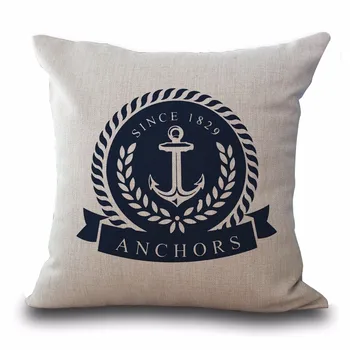 Square 18" Nautical Anchor Sailor Sailing Sofa Throw Pillows Chair Waist Soft Cotton Linen Cushions Home Decor 45*45cm
Square 18" Nautical Anchor Sailor Sailing Sofa Throw Pillows Chair Waist Soft Cotton Linen Cushions Home Decor 45*45cm