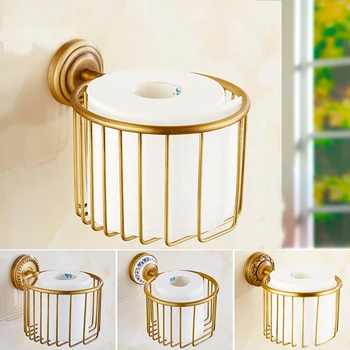 1 pc Paper holders antique brass wall shelf toilet paper roll tissue basket bathroom accessories paper rack
1 pc Paper holders antique brass wall shelf toilet paper roll tissue basket bathroom accessories paper rack