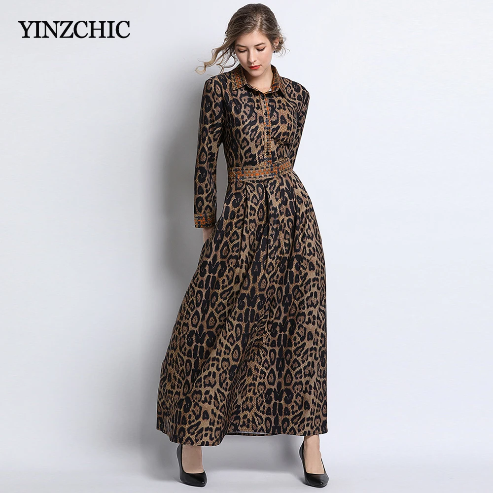 Slim Womans Spring Maxi Dress Vintage Leopard Dresses for Woman Female Long Party Dress Turn-down Collar Ladies Party Dresses
Slim Womans Spring Maxi Dress Vintage Leopard Dresses for Woman Female Long Party Dress Turn-down Collar Ladies Party Dresses