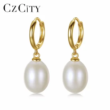 CZCITY Pearl Hoop Earrings for Women Classic Style Big 10-11mm Natural Pearl 925 Sterling-silver Earring Fine Jewelry
CZCITY Pearl Hoop Earrings for Women Classic Style Big 10-11mm Natural Pearl 925 Sterling-silver Earring Fine Jewelry