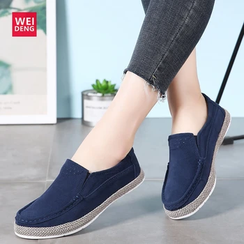 WeiDeng Women Shoes For Loafers Casual Sedue Slip on Female Ladies Leisure High light Breathable Candy Color Handmade 2019 New
WeiDeng Women Shoes For Loafers Casual Sedue Slip on Female Ladies Leisure High light Breathable Candy Color Handmade 2019 New