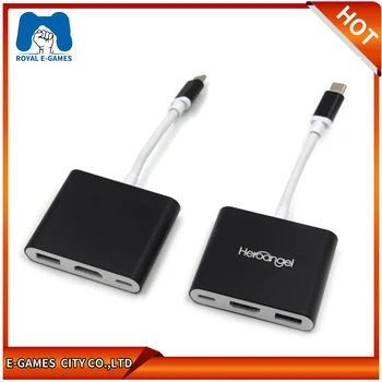 3 in 1 port fast Type-C to HDMI USB 3.0 Hub Type C Female Adapter extender for Nintendo Switch for HD TV
3 in 1 port fast Type-C to HDMI USB 3.0 Hub Type C Female Adapter extender for Nintendo Switch for HD TV