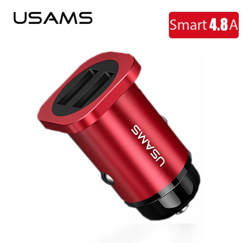 USAMS 4.8A Car Phone Charger for iPhone Samsung Xiaomi Mobile Phone Charger Dual USB Tablet GPS Car Charger Adapter Car-Charger
USAMS 4.8A Car Phone Charger for iPhone Samsung Xiaomi Mobile Phone Charger Dual USB Tablet GPS Car Charger Adapter Car-Charger
