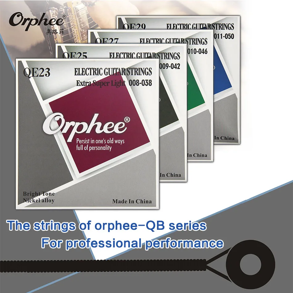 Orphee QE-23/25/27/29 electric guitar strings hexagonal alloy Nickel alloy inch multiple choices
Orphee QE-23/25/27/29 electric guitar strings hexagonal alloy Nickel alloy inch multiple choices
