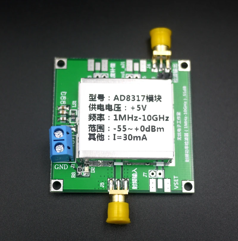 AD8317 (1-10000 мГц) rf Мощность метр логарифмический детектор контроллер 1 мГц до 10 ГГц