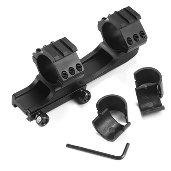 Scope Mount 25.4mm 30mm Dual Ring Cantilever Heavy Duty Picatinny with 20mm Weaver Rail Hunting Caza Black
Scope Mount 25.4mm 30mm Dual Ring Cantilever Heavy Duty Picatinny with 20mm Weaver Rail Hunting Caza Black