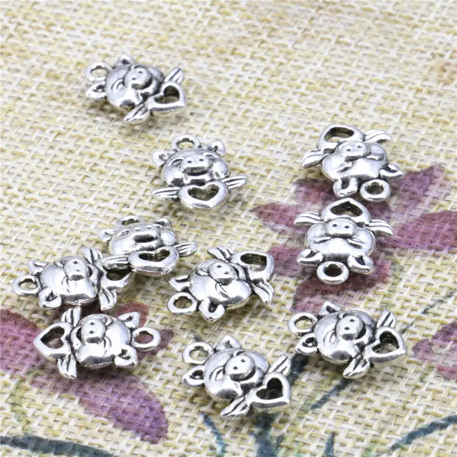 5PCS Angel-Shaped Lucky DIY Loose Bead Copper Metal Finding Accessories Jewelry Making Design 13x16mm Pendant Women Girls Gifts
5PCS Angel-Shaped Lucky DIY Loose Bead Copper Metal Finding Accessories Jewelry Making Design 13x16mm Pendant Women Girls Gifts
