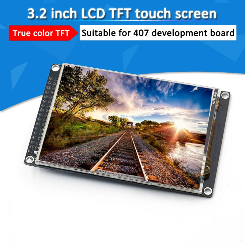 3.2 inch TFT LCD screen with resistive touch screens ILI9341 display module for STM32F407 development board
3.2 inch TFT LCD screen with resistive touch screens ILI9341 display module for STM32F407 development board