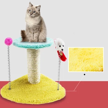 @HE Pet Cat Climbing Frame Toy Cat Climbing Frame Spring Mouse Hair Ball FunnyCat Scratching Plate Jumping Training Toy
@HE Pet Cat Climbing Frame Toy Cat Climbing Frame Spring Mouse Hair Ball FunnyCat Scratching Plate Jumping Training Toy