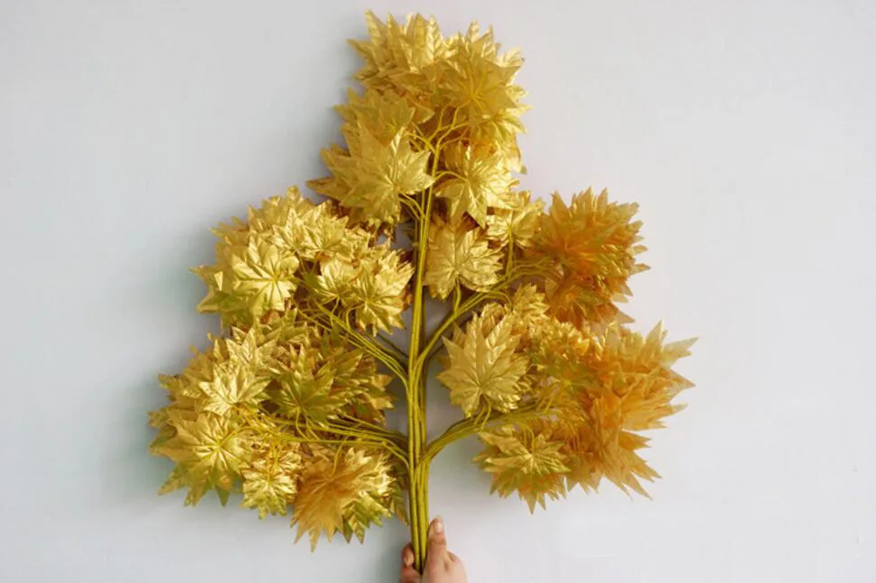 12pcs 60cm Length Gold Maple Leaf Tree Leaf Leaves Artificial Silk Branch For Wedding Party Home Office Venue Decoration
12pcs 60cm Length Gold Maple Leaf Tree Leaf Leaves Artificial Silk Branch For Wedding Party Home Office Venue Decoration
