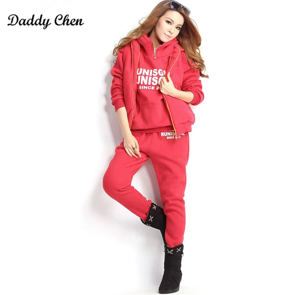 3pcs/set Womens Sportwear Tracksuits Sets Hoodies Hooded Casual Outerwear Sweatshirt+Vest+Full Pants Women Suits
3pcs/set Womens Sportwear Tracksuits Sets Hoodies Hooded Casual Outerwear Sweatshirt+Vest+Full Pants Women Suits