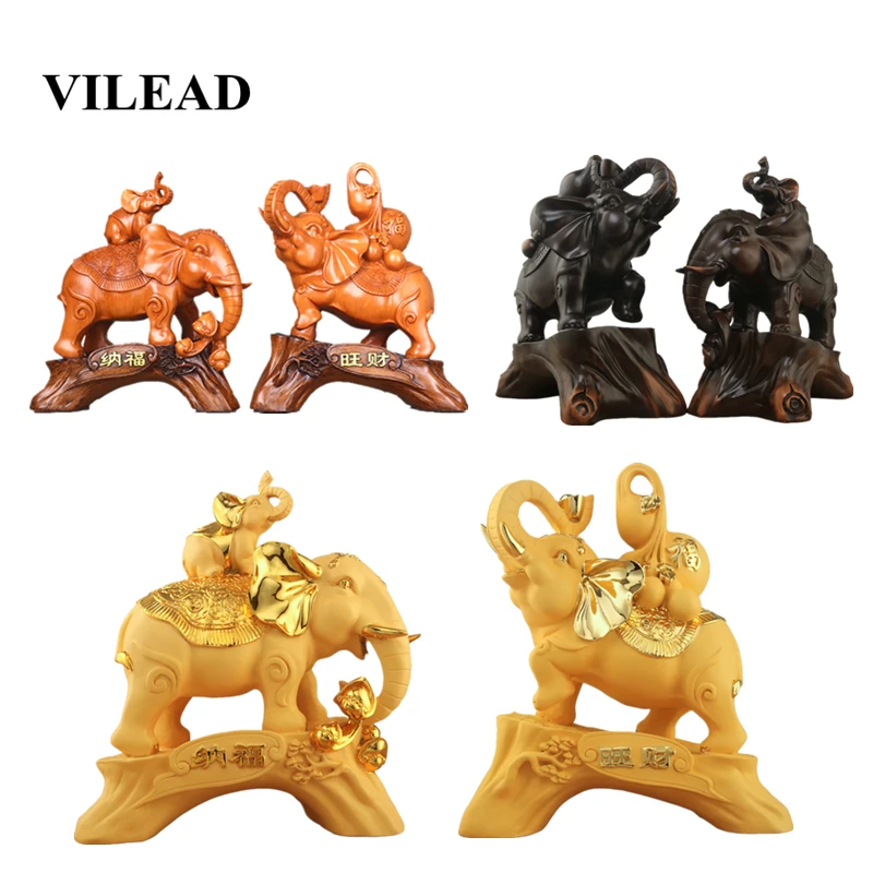 VILEAD 20cm Resin Auspicious Elephant Figurines Lucky Crafts Ornaments Home Living Room Decorations Furnishings Wedding Gifts
VILEAD 20cm Resin Auspicious Elephant Figurines Lucky Crafts Ornaments Home Living Room Decorations Furnishings Wedding Gifts
