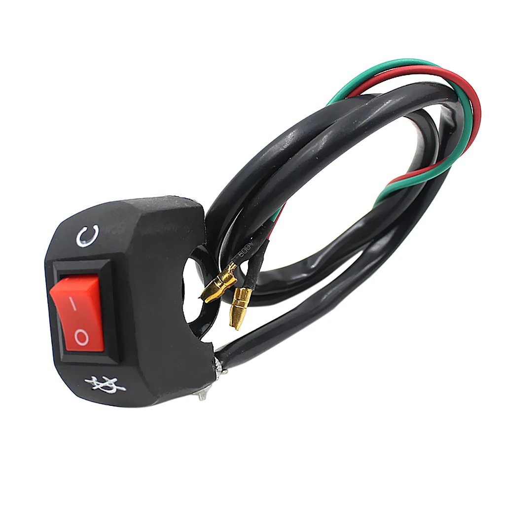 7/8' Universal Motorcycle Motorbike Handlebar Kill On Off Stop Button Switch interrupteur marche - arret El interruptor