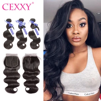 CEXXY Peruvian Human Hair Bundles With Closure Body Wave Hair Weave Bundles 100% Human Remy Hair Free Shipping
CEXXY Peruvian Human Hair Bundles With Closure Body Wave Hair Weave Bundles 100% Human Remy Hair Free Shipping