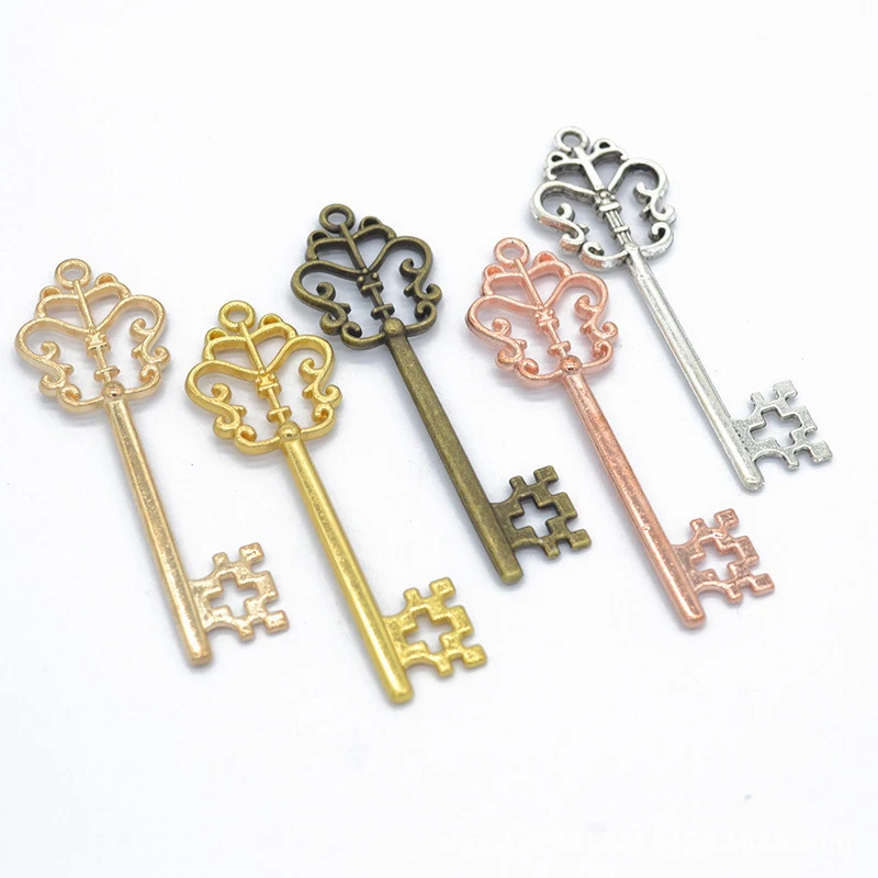 20pcs/lot Rose Gold/Silver Color Vintage Key Charms Pendants For Handmade Bracelet Necklace DIY Jewelry Making Accessories
20pcs/lot Rose Gold/Silver Color Vintage Key Charms Pendants For Handmade Bracelet Necklace DIY Jewelry Making Accessories