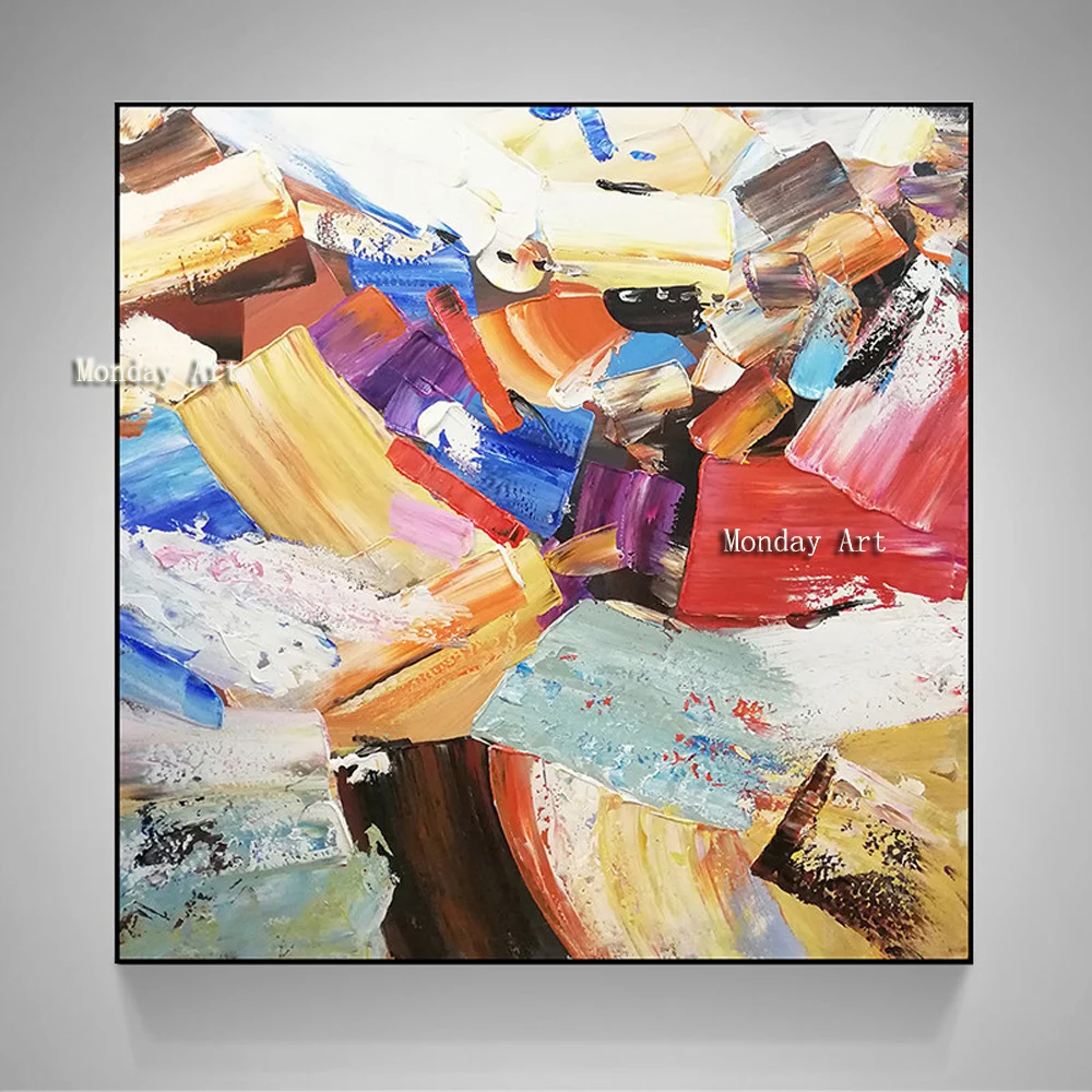 Abstract Paintings on Canvas hand painted knife oil Painting Handmade Colorful oil painting Wall Art Modern Artwork Home Decor
Abstract Paintings on Canvas hand painted knife oil Painting Handmade Colorful oil painting Wall Art Modern Artwork Home Decor