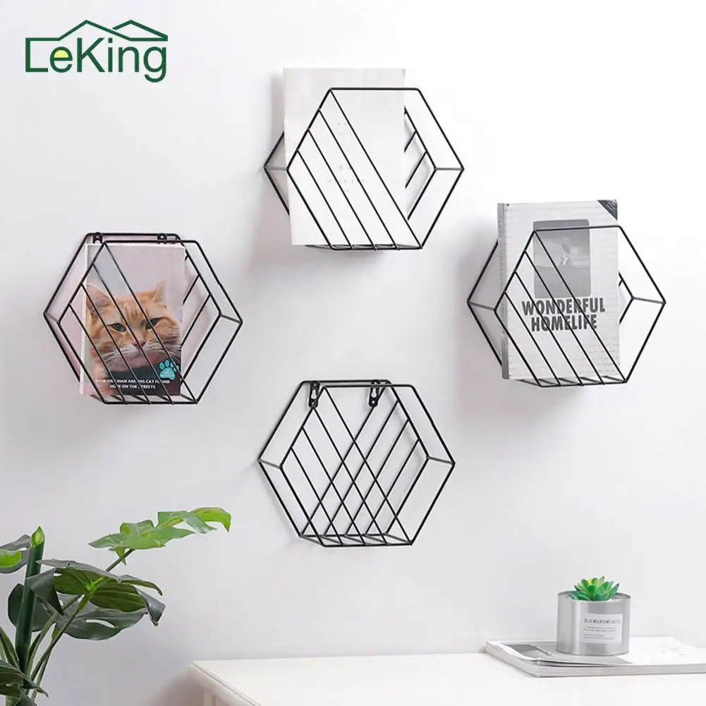 Creative Iron Hexagonal Grid Wall Rack Combination Wall Hanging Geometric Pattern Newspaper Rack for Living Room Bedroom
Creative Iron Hexagonal Grid Wall Rack Combination Wall Hanging Geometric Pattern Newspaper Rack for Living Room Bedroom