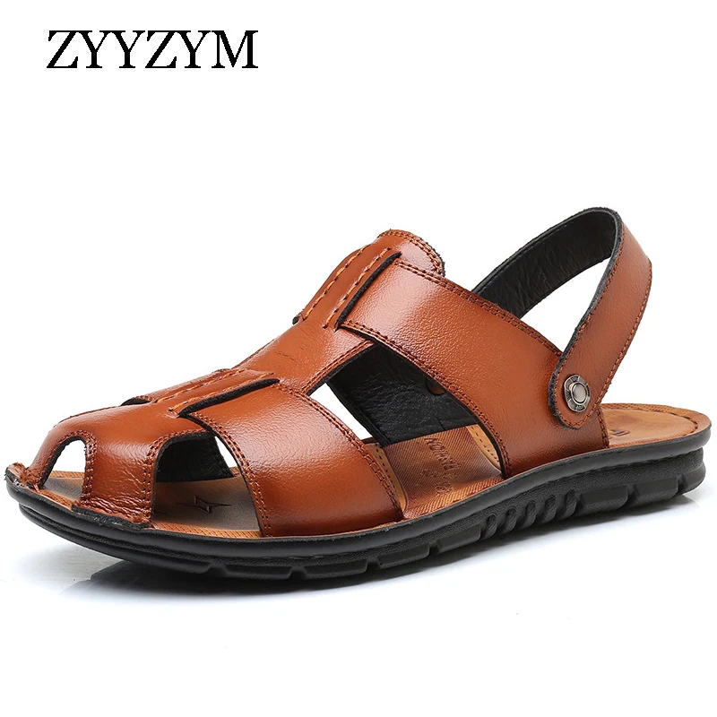 ZYYZYM Men Sandals 2019 Summer Pu Leather Fashion Trend Slipper Men Non-slip Casual Protect Men Summer Shoes Plus Size 38-46
ZYYZYM Men Sandals 2019 Summer Pu Leather Fashion Trend Slipper Men Non-slip Casual Protect Men Summer Shoes Plus Size 38-46