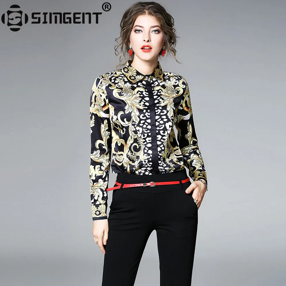 Simgent Blouses Shirts 2018 New Spring Long Sleeve Turn Down Collar Print Women Blouse Tops Chemisier Femme Blusa Mujer SG712063
Simgent Blouses Shirts 2018 New Spring Long Sleeve Turn Down Collar Print Women Blouse Tops Chemisier Femme Blusa Mujer SG712063