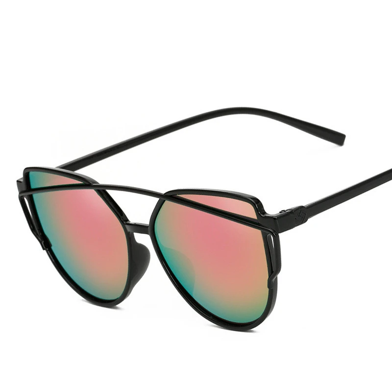 Plastic material Newest Brand Designer Cat Eye Mirror Sunglasses Women Twin-Beams Stylish Lady Flat Plane oculos de sol Uv400
Plastic material Newest Brand Designer Cat Eye Mirror Sunglasses Women Twin-Beams Stylish Lady Flat Plane oculos de sol Uv400