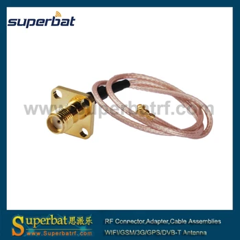 Superbat RF Coax cabale SMA female jack flange type to ufl/ipx right angle with RG178 25cm cable assembly for wireless
Superbat RF Coax cabale SMA female jack flange type to ufl/ipx right angle with RG178 25cm cable assembly for wireless