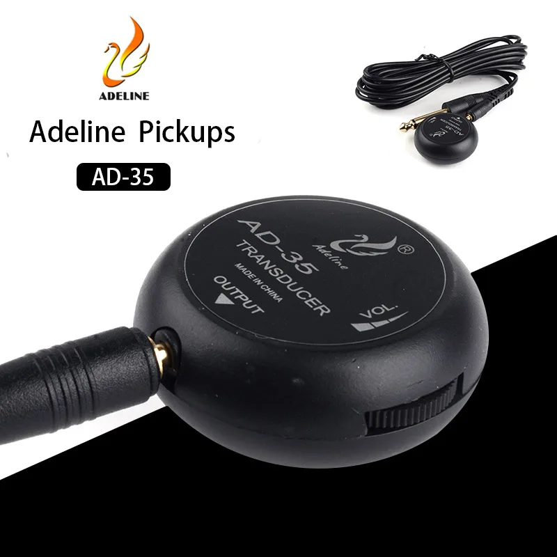 

Adeline AD-35 Mini Sound Pick-up Piezo Amplifier Transducer Stick Pickup for Acoustic Guitar ukulele Violin Viola Cello Banjo