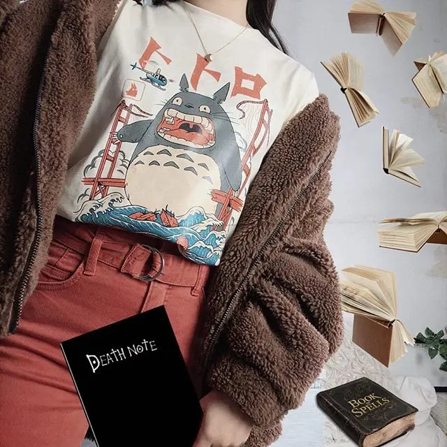 kuakuayu HJN Women Summer T Shirt Funny Printed Totoro Kaiju Printing Tee Tops Fashion Street Style Outfit Short Sleeve Tees
kuakuayu HJN Women Summer T Shirt Funny Printed Totoro Kaiju Printing Tee Tops Fashion Street Style Outfit Short Sleeve Tees