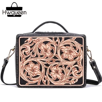 Chinese Style Handmade Engraved Genuine Cow Leather Women Small Box Purse Lady Mini Flower Handbag Female Shoulder Messenger Bag
Chinese Style Handmade Engraved Genuine Cow Leather Women Small Box Purse Lady Mini Flower Handbag Female Shoulder Messenger Bag