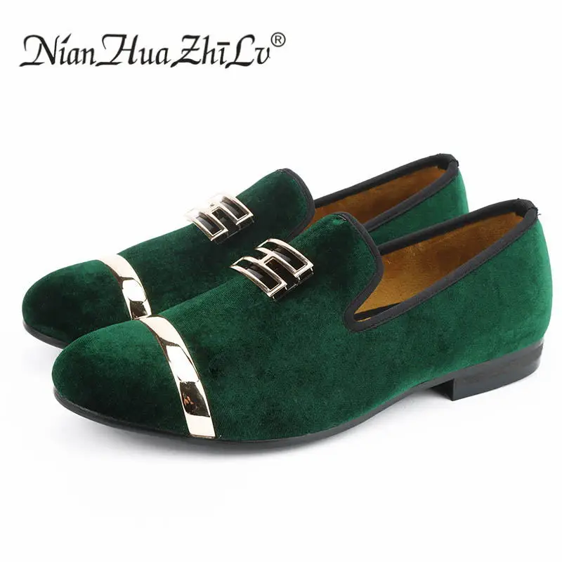 New style black and green velvet handmade with gold patent buckle fashion loafers party wedding dress shoes men flats
New style black and green velvet handmade with gold patent buckle fashion loafers party wedding dress shoes men flats