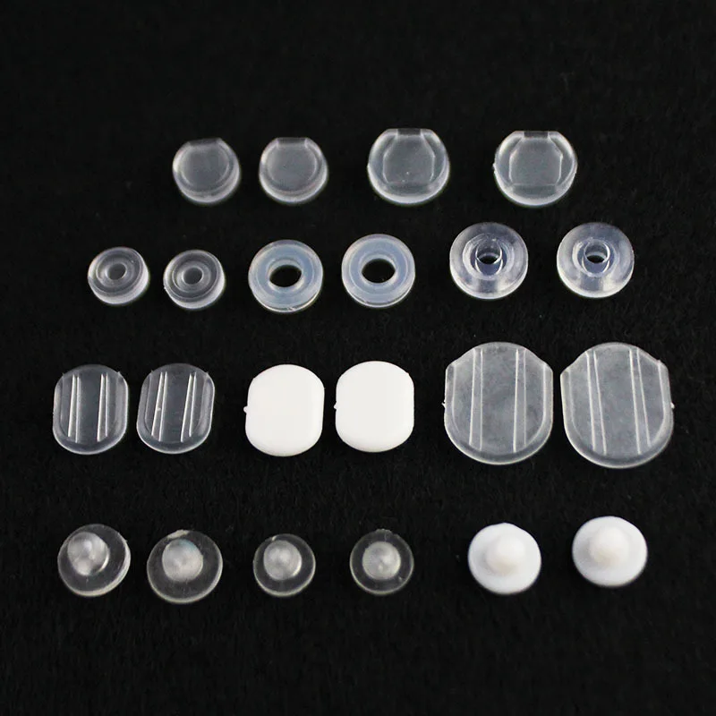 50 PCS Transparent White Earring Pads Silicone Comfort Earring Cushions Earrings Clear Ear Clip Accessories DIY Jewelry Findings
50 PCS Transparent White Earring Pads Silicone Comfort Earring Cushions Earrings Clear Ear Clip Accessories DIY Jewelry Findings
