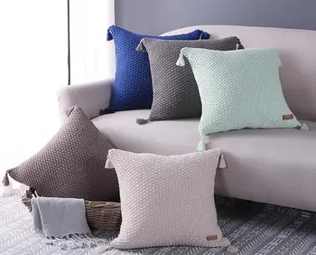 2017 new Knitted Cushion Cover Tassel Throw Pillow Cover Knit Cushion Home Decorate Pillows case Cotton Coussin Cojines Sofa
2017 new Knitted Cushion Cover Tassel Throw Pillow Cover Knit Cushion Home Decorate Pillows case Cotton Coussin Cojines Sofa