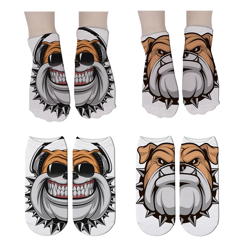 New 3D Printed Dogs Socks Fashion Women Unisex Cute Bulldog Low Cut Ankle Socks Funny Casual Animal Shape Short Socks H-ZAS17
New 3D Printed Dogs Socks Fashion Women Unisex Cute Bulldog Low Cut Ankle Socks Funny Casual Animal Shape Short Socks H-ZAS17