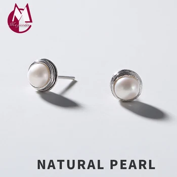 Summer Natural freshwater pearl Stud Earring 100% Real 925 Sterling Silver Women Simple Earring fine Jewelry 2019 statement E21
Summer Natural freshwater pearl Stud Earring 100% Real 925 Sterling Silver Women Simple Earring fine Jewelry 2019 statement E21