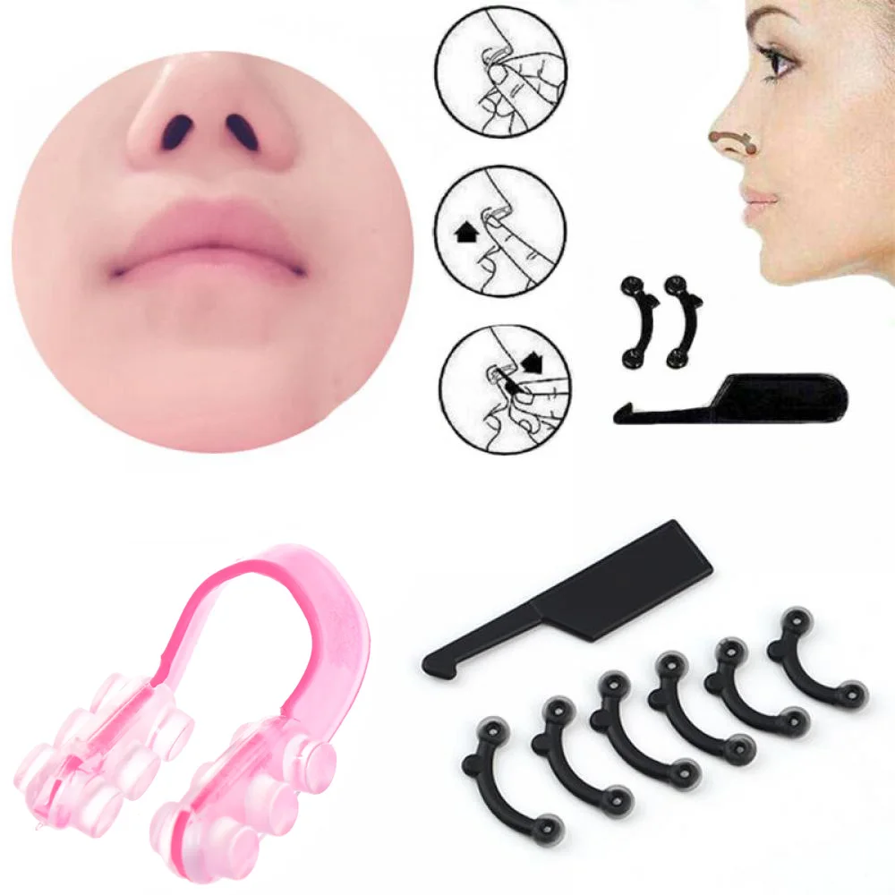 1 Set Nose Up Lifting Shaping Clipper Shaper Bridge Straightening Beauty Nose Clip Corrector Massage Tool 3 Sizes No Pain
1 Set Nose Up Lifting Shaping Clipper Shaper Bridge Straightening Beauty Nose Clip Corrector Massage Tool 3 Sizes No Pain