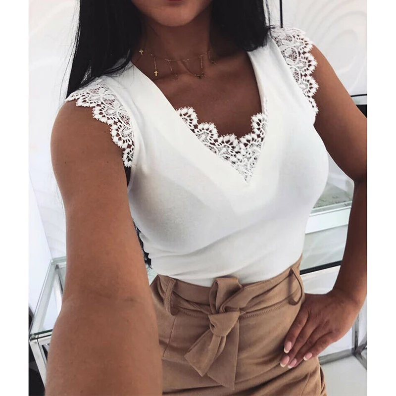 XL Summer Tops For Women Fashion Women Casual Sexy V-Neck Lace-Up Tops Ladies Sleeveless Backless Lace Shirt Women's Clothes
XL Summer Tops For Women Fashion Women Casual Sexy V-Neck Lace-Up Tops Ladies Sleeveless Backless Lace Shirt Women's Clothes