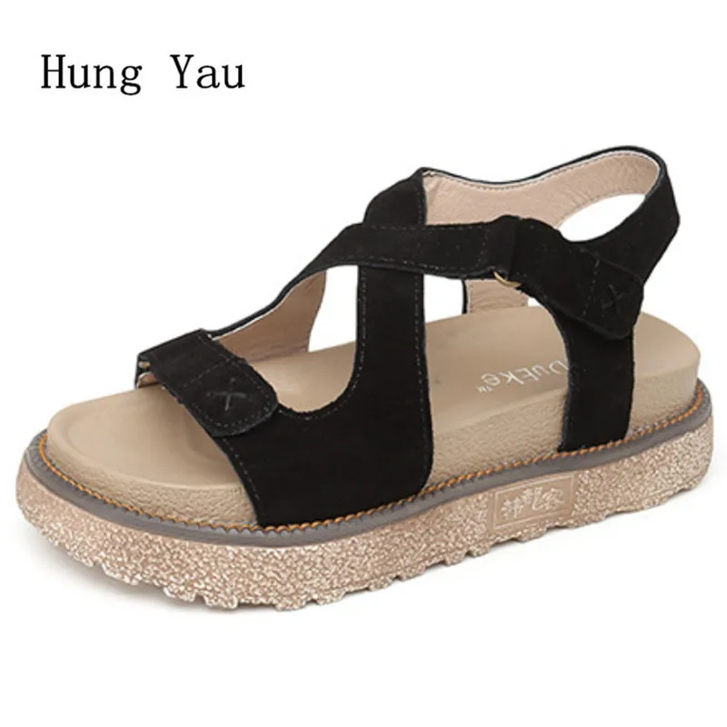 Woman Sandals Shoes 2018 Summer Style Wedges Flat Women Fashion Slippers Rome Platform Genuine Leather Plus Size 34-43
Woman Sandals Shoes 2018 Summer Style Wedges Flat Women Fashion Slippers Rome Platform Genuine Leather Plus Size 34-43