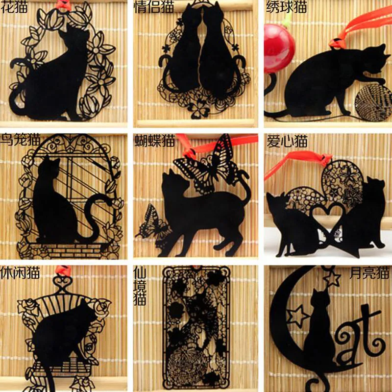 1pc Kawaii Cat Bookmarks Black Paint Metal Bookmarks Stationery Escolar School Office Supplies Papelaria Pagination Bookmark
1pc Kawaii Cat Bookmarks Black Paint Metal Bookmarks Stationery Escolar School Office Supplies Papelaria Pagination Bookmark
