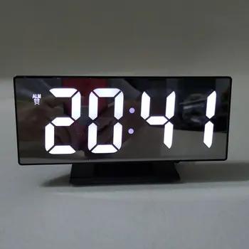 Mirror LED Alarm Clock Despertador Multifunction Snooze Display Time Night LCD Light Table Desktop Reloj USB Cable
Mirror LED Alarm Clock Despertador Multifunction Snooze Display Time Night LCD Light Table Desktop Reloj USB Cable