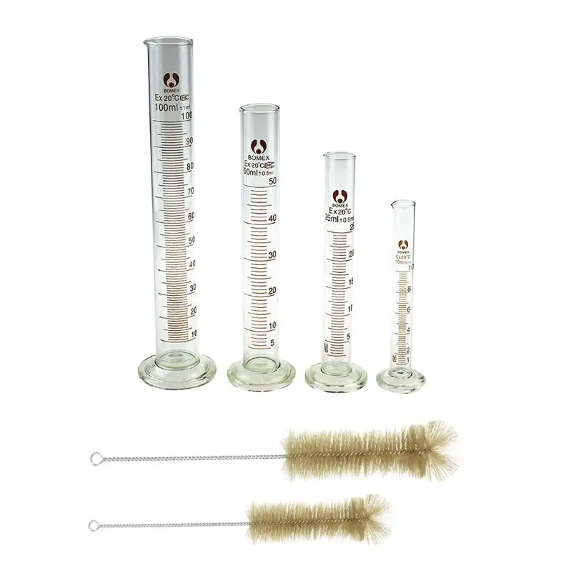 10ml 25ml 50ml 100ml Graduated Cylinder Measuring Tool Lab Glass Measuring Container Chemistry Cylinder Set
10ml 25ml 50ml 100ml Graduated Cylinder Measuring Tool Lab Glass Measuring Container Chemistry Cylinder Set