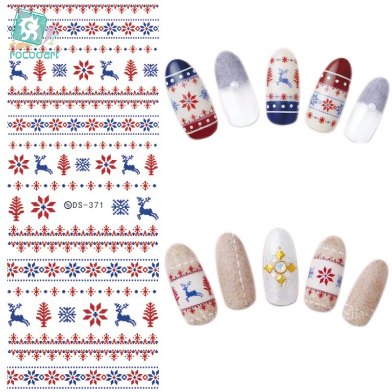 DS371-372 Water Transfer Nails Art Sticker 2017 New Year Christmas Xmax Deer Harajuku Nail Wrap Sticker Tips Manicura sticker
DS371-372 Water Transfer Nails Art Sticker 2017 New Year Christmas Xmax Deer Harajuku Nail Wrap Sticker Tips Manicura sticker