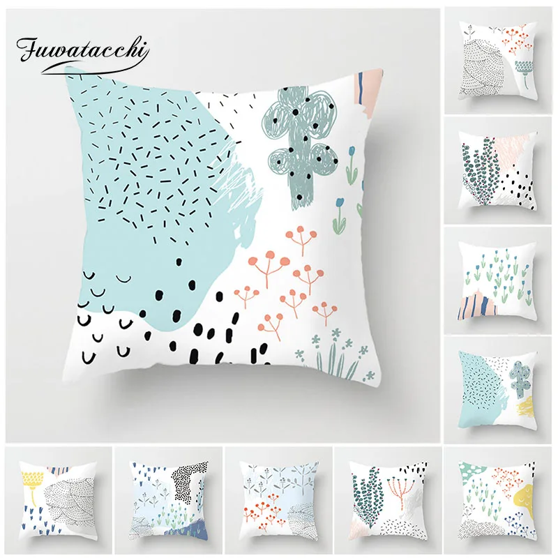 Fuwatacchi Tropical Plants Cushion Cover Cactus Desert Pillow Cover for Home Sofa Chair Decoration Green and White Pillowcases
Fuwatacchi Tropical Plants Cushion Cover Cactus Desert Pillow Cover for Home Sofa Chair Decoration Green and White Pillowcases