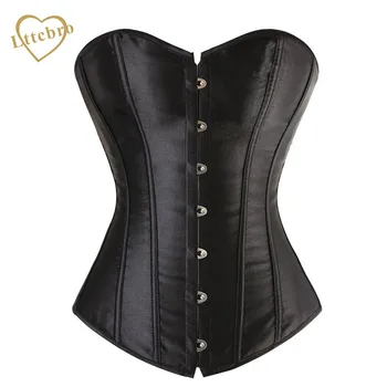 Women Satin Sexy Corset Bustier Lace up Strapless Overbust Corset Top Now Trim Solid Weeding Corset Lingerie White Burlesque
Women Satin Sexy Corset Bustier Lace up Strapless Overbust Corset Top Now Trim Solid Weeding Corset Lingerie White Burlesque
