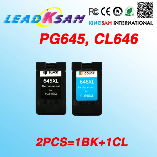 2x For PG645 CL646 Ink Cartridge compatible for Canon pg 545 646 Pixma G2460 MG2560 MG2580 MG2400 MG2500 iP2880
2x For PG645 CL646 Ink Cartridge compatible for Canon pg 545 646 Pixma G2460 MG2560 MG2580 MG2400 MG2500 iP2880