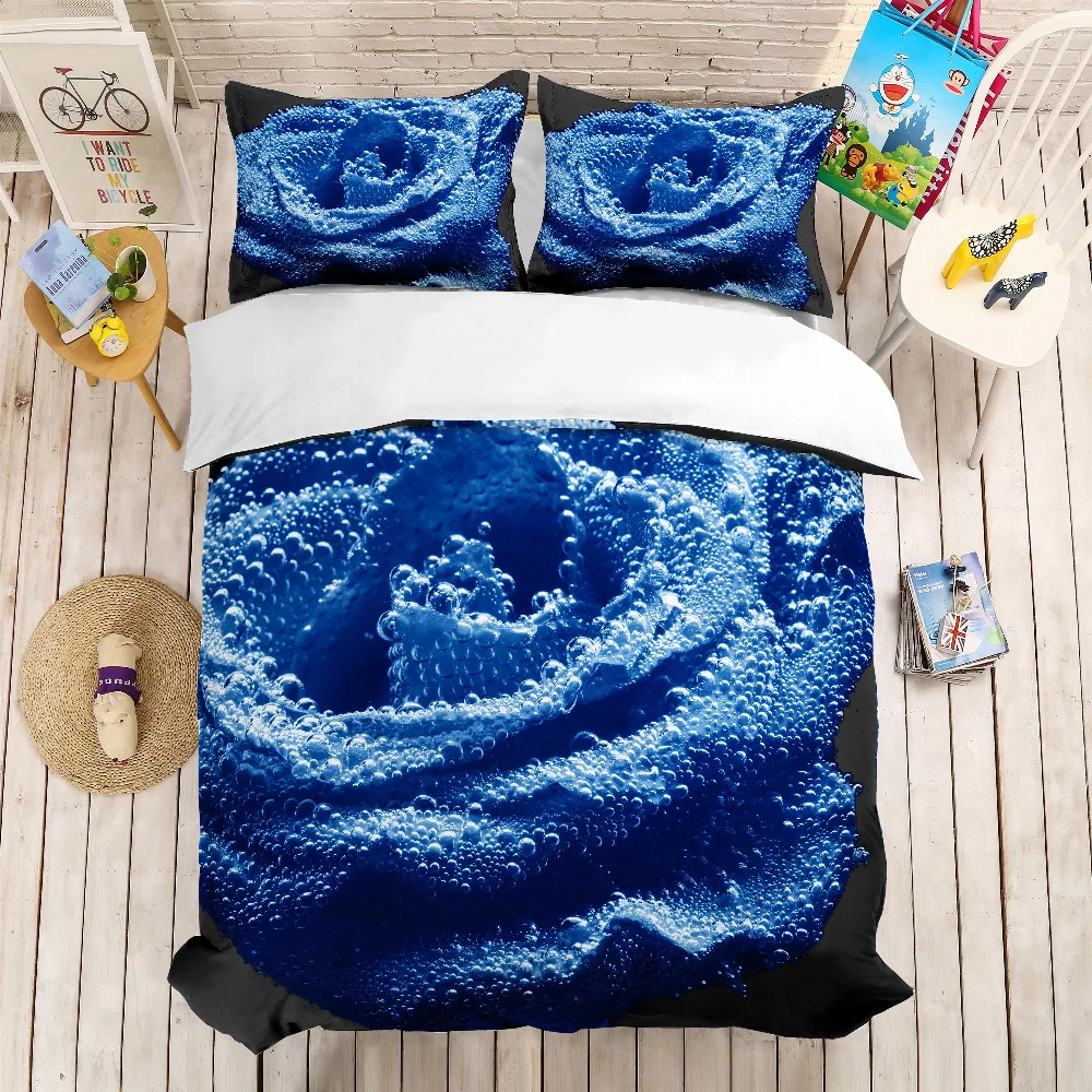 MUSOLEI 3D Bedding Set Rose Dripping blue rose Soft Bed Duvet Cover Set Twin Queen King Size
MUSOLEI 3D Bedding Set Rose Dripping blue rose Soft Bed Duvet Cover Set Twin Queen King Size